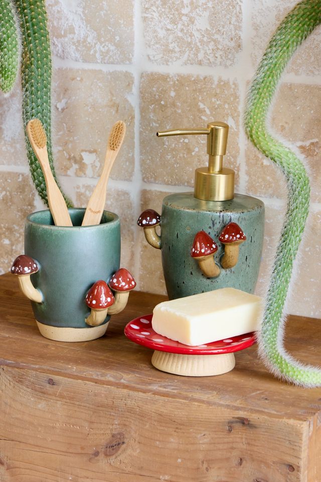 Sprouting Mushroom Soap Dish #2