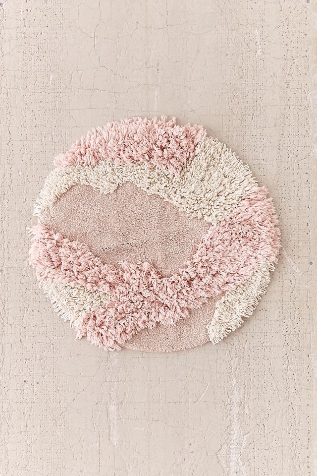 Lila Mixed Shag Bath Mat #1