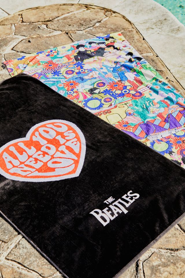 Slowtide X The Beatles All You Need Is Love Beach Towel #2