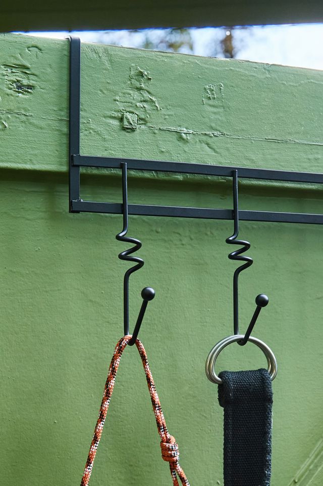 Swirl Black Over-The-Door Hook #1