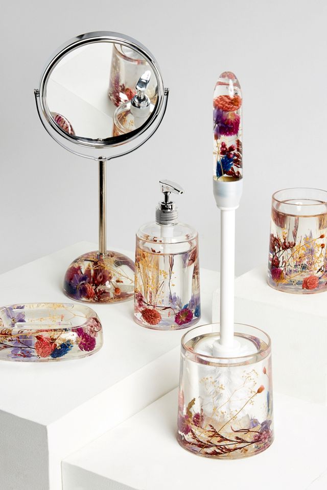 Seifenschale mit gepresstem Blumendesign #1