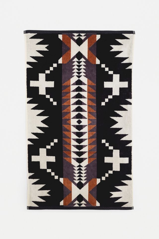 Pendleton - Essuie-mains Spider Rock en jacquard noir #1