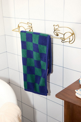 Sleepy Cat Towel Rail