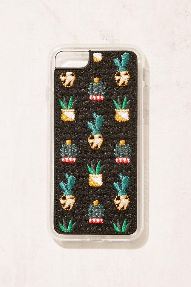 Zero Gravity Potted Cactus Embroidered iPhone 7 Case #1