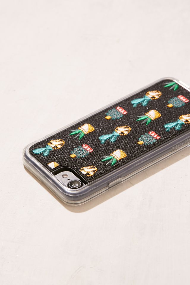 Zero Gravity Potted Cactus Embroidered iPhone 7 Case #3