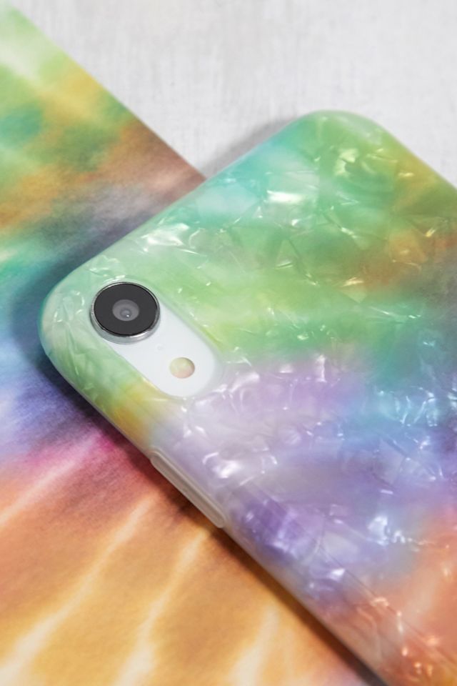 Coque pour iPhone XR chatoyante effet tie-dye #1