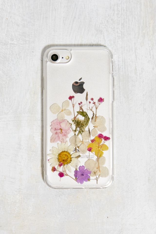 Floral Spring Pressed Flowers iPhone SE Phone Case