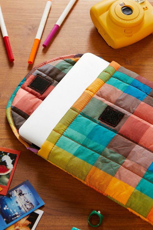 Baggu – 13 " gepolsterte Laptop-Hülle mit Madras Nr. 1-Print #1