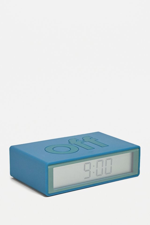 Lexon - Réveil LCD réversible Flip + bleu #1