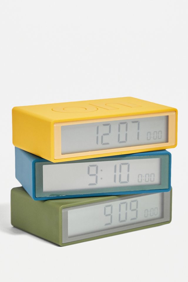 Lexon - Réveil LCD réversible Flip + bleu #2