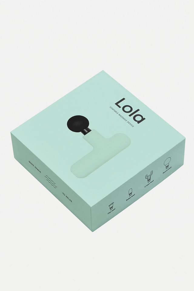 LOLA - Pistolet de massage menthe portatif avec ses accessoires #1