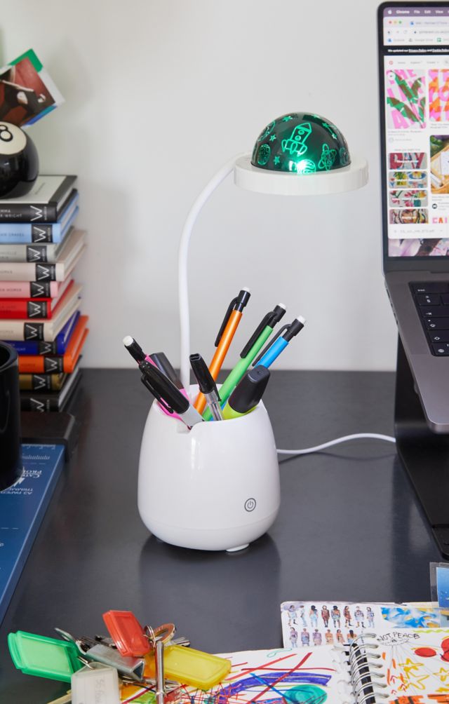 Pen deals holder lamp