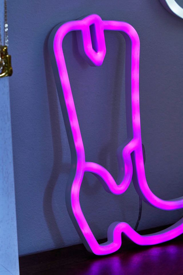 UO Exclusive Western Boot Neon Light #2