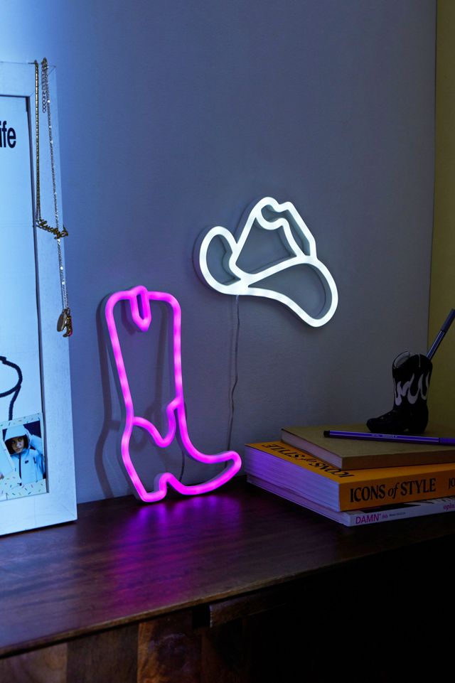 UO Exclusive Western Hat Neon Light #1