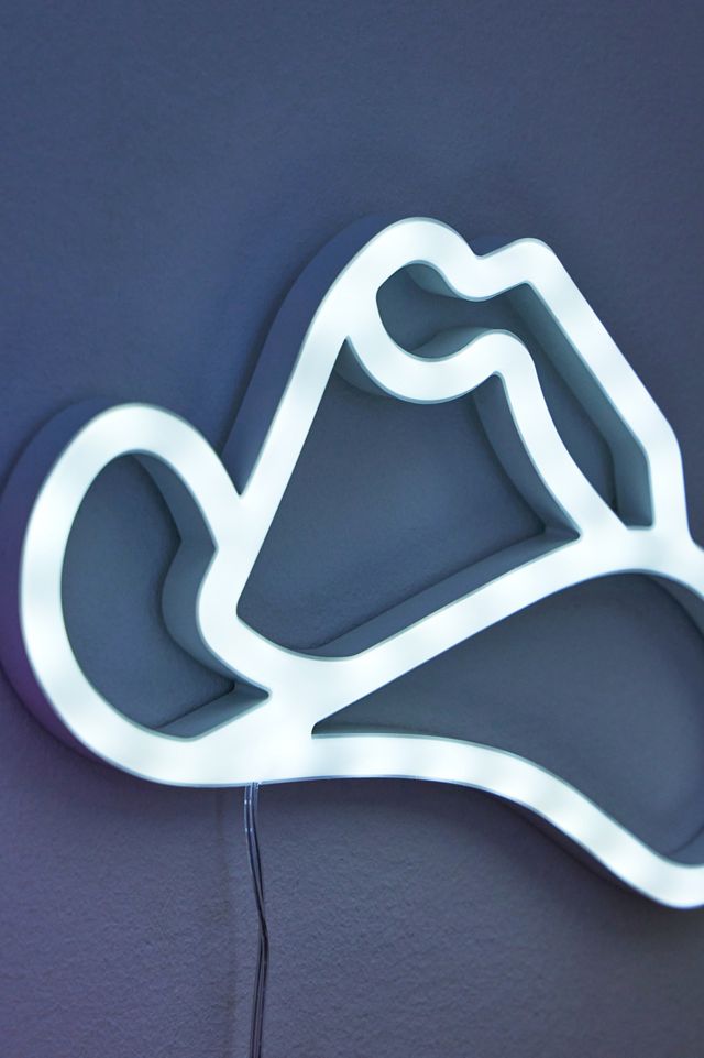 UO Exclusive Western Hat Neon Light #2