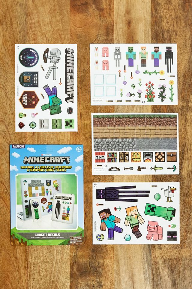 Minecraft Gadgets Decal Stickers | 4 Sheets