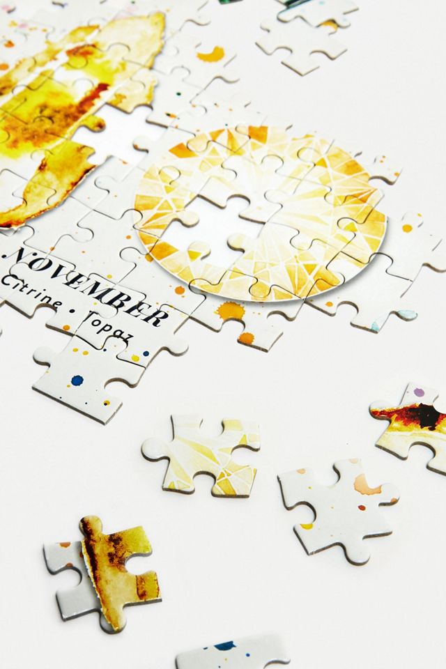 Birthstones and Zodiac Signs Double-Sided Jigsaw Puzzle #2