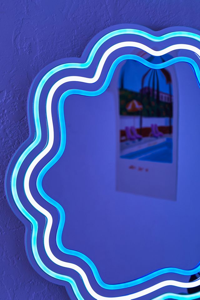 Miroir ondulé à éclairage LED Dream Blue  #1