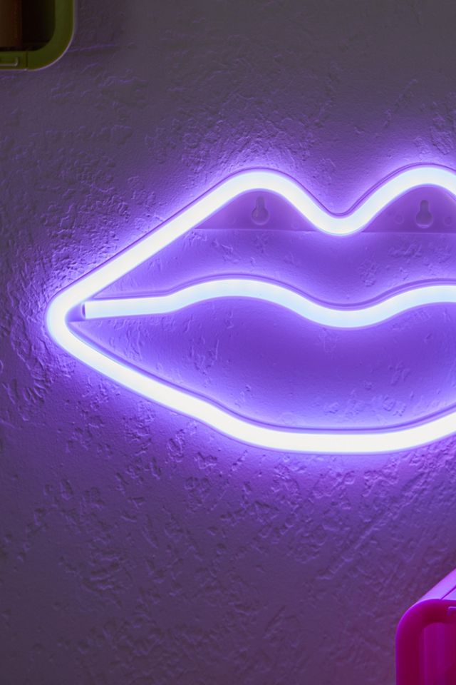 Neon Lips LED Wall Light | Urban Outfitters UK