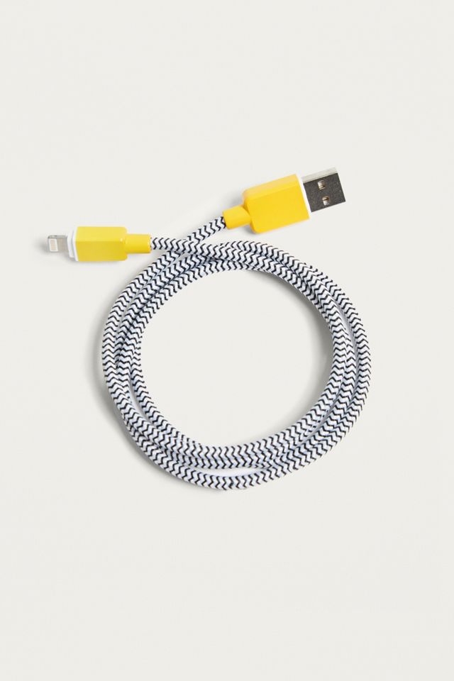 Grey Woven Lightning Cable #1