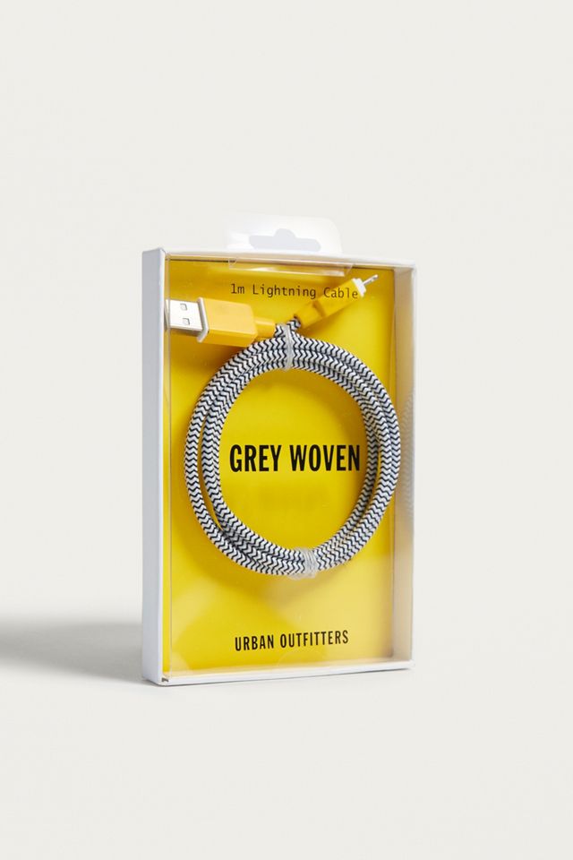 Grey Woven Lightning Cable #2