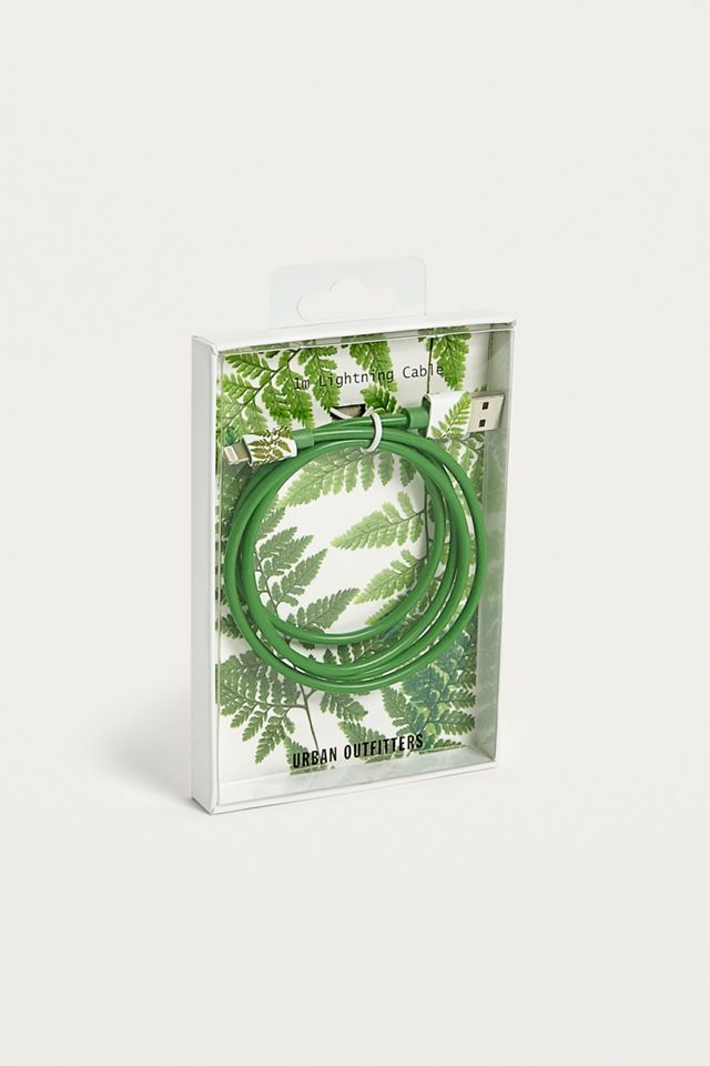 Fern Leaf Lightning Cable #2