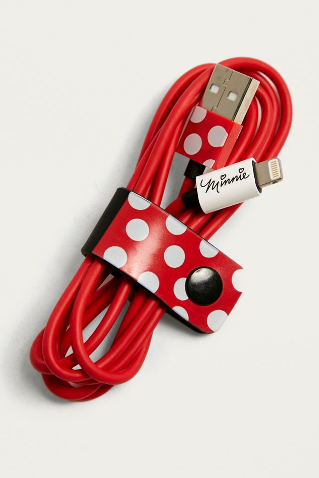 Minnie Mouse Lightning Cable | Urban Outfitters UK