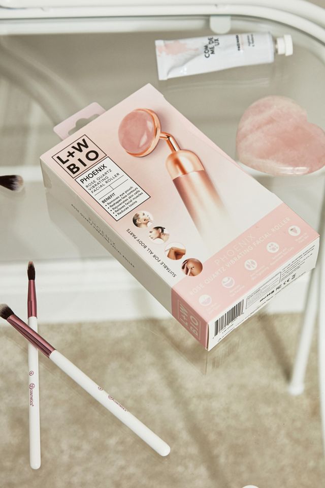 Luxe + Willow Phoenix Rose Quartz Vibrating Facial Roller | Urban  Outfitters UK