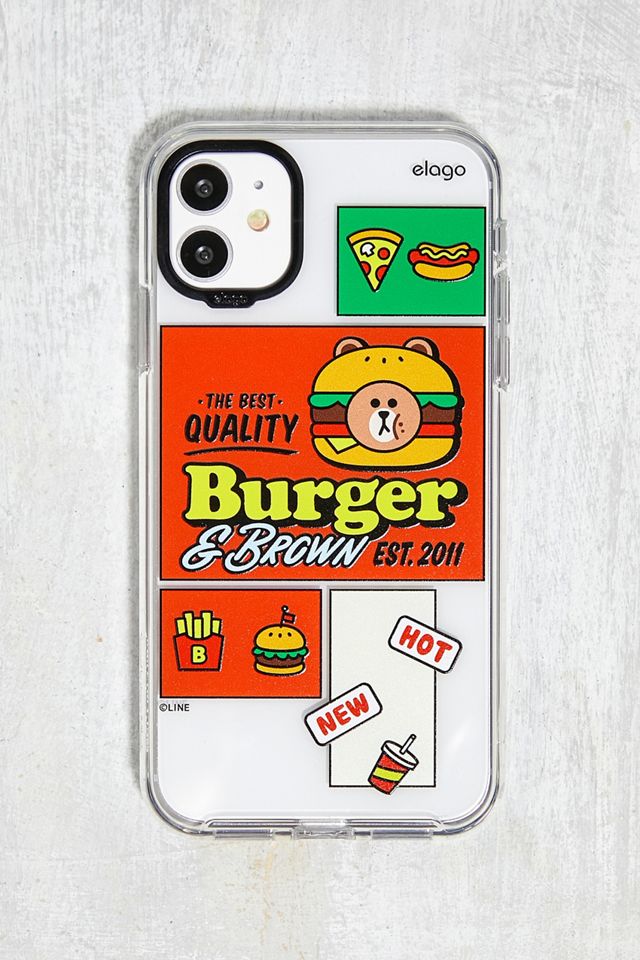 Elago Burger & Brown iPhone 11 Phone Case Urban Outfitters UK