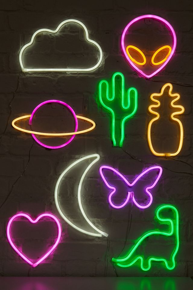 Mini enseigne néon LED Croissant de lune #1