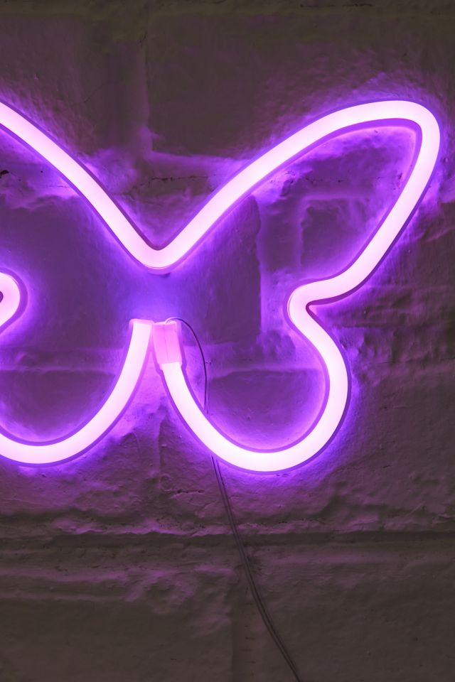 Mini LED Butterfly Neon Sign | Urban Outfitters UK