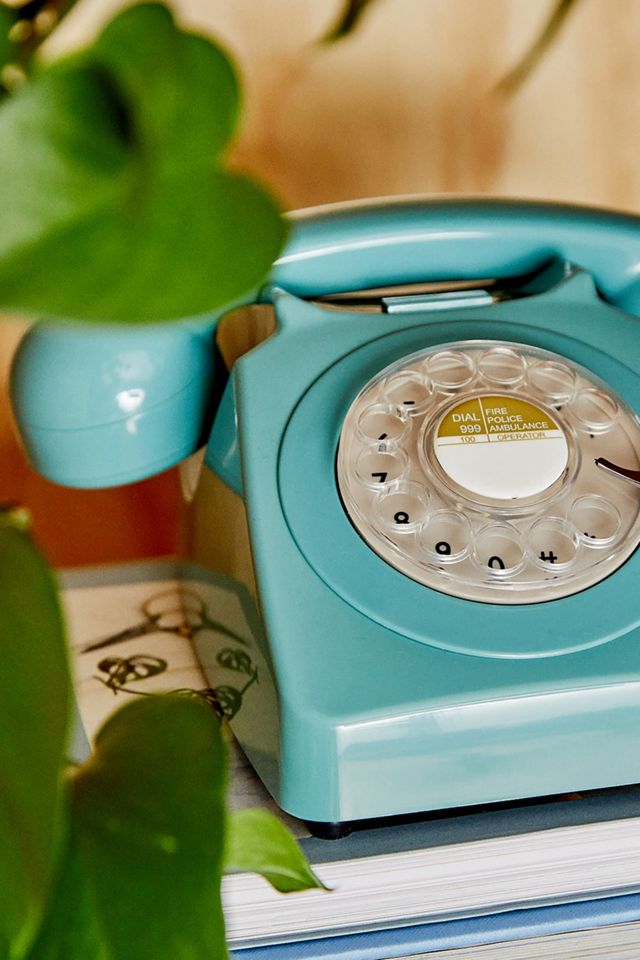Teléfono retro verde | Foto Premium