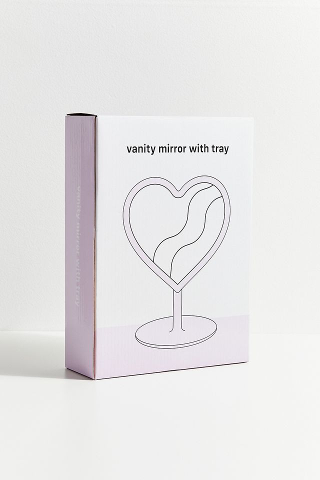 Specchio da Tavolo a LED a Forma di Cuore #2
