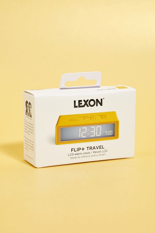 Lexon - Horloge numérique Flip & Travel jaune #2