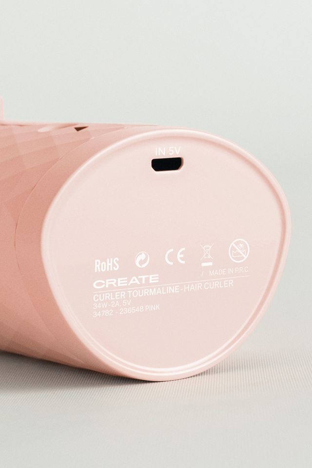 Create Pink Tourmaline Portable Wireless Hair Curler #2