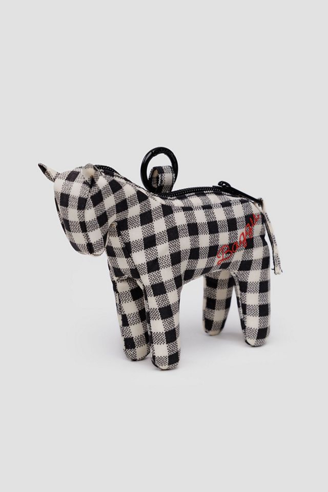 BAGGU Gingham Horse Charm keyring #1