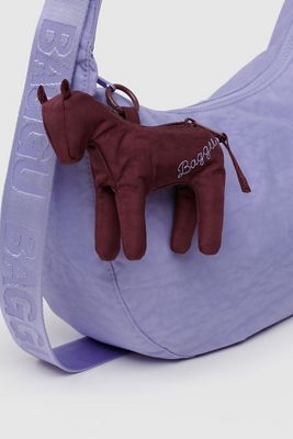BAGGU Portachiavi con Ciondolo a Forma di Cavallo Bordeaux