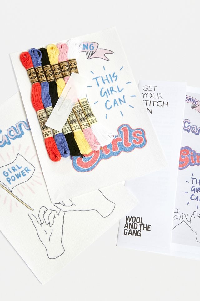 Wool And The Gang Run the World Embroidery Kit #1