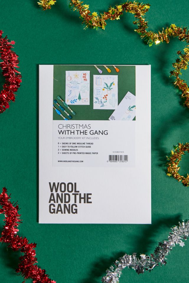 Wool and The Gang Christmas with The Gang Embroidery Kit