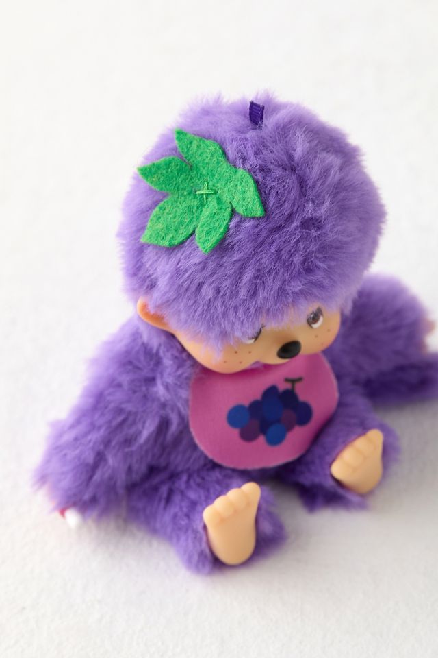 Monchhichi Purple Fruit Beanie Plushie #1