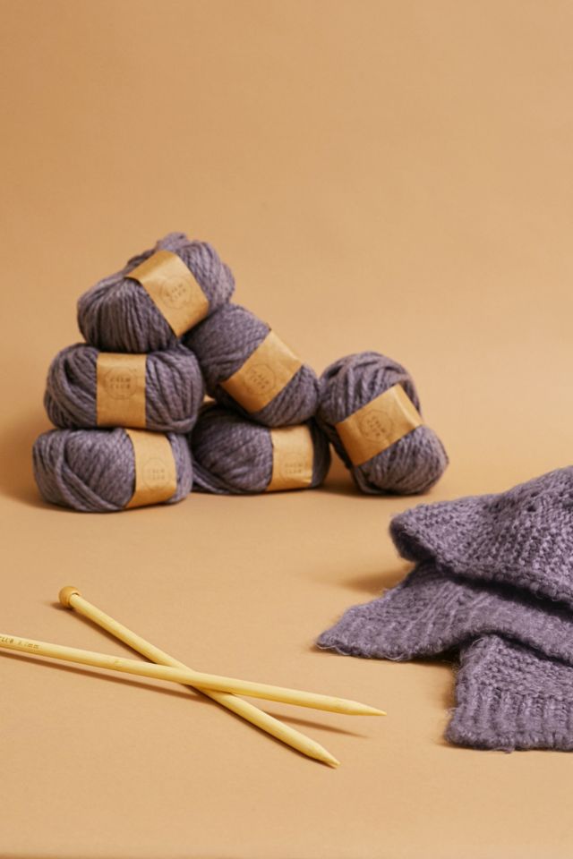 Calm Club | Chunky Blanket Knitting Kit | Knitting Set with Guide