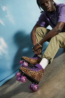 Rookie Skates Harmony Complete Quad Roller Skates Leopard Print 