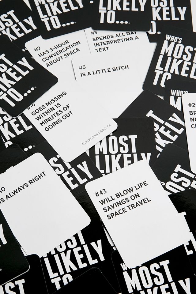 Who’s Most Likely to… Party Game #1
