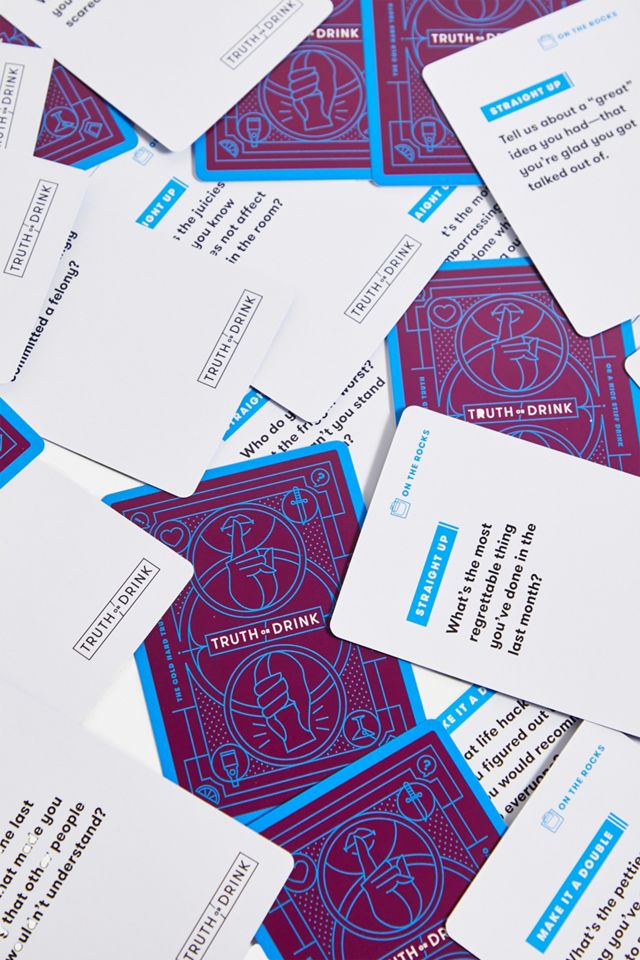 Truth Or Drink: On The Rocks Card Game | Urban Outfitters UK