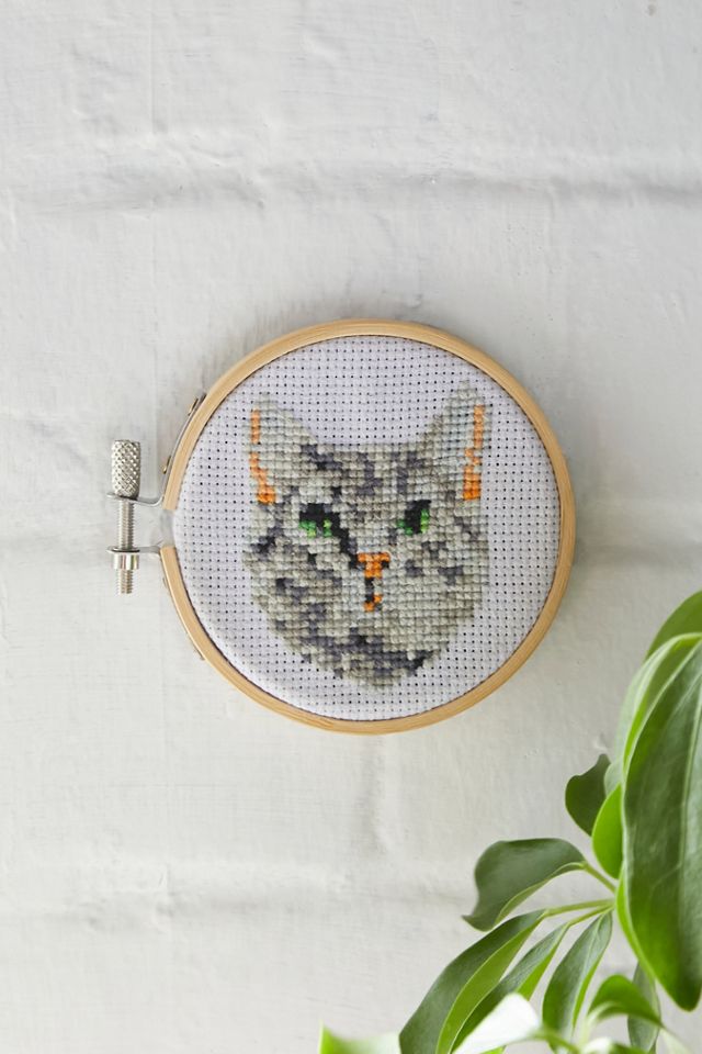 Katze Mini-Kreuzstich Stickerei Set #1