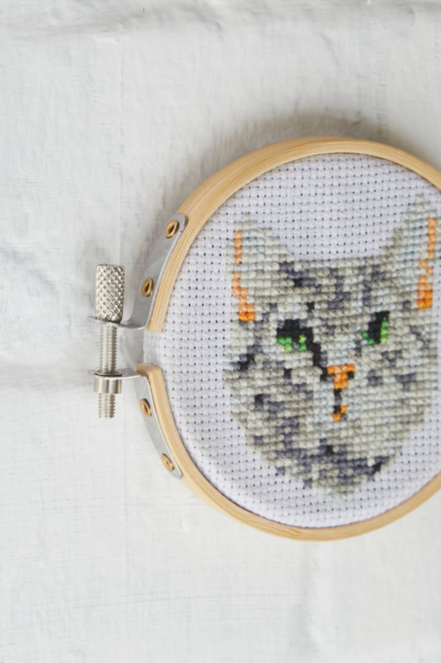 Katze Mini-Kreuzstich Stickerei Set #2