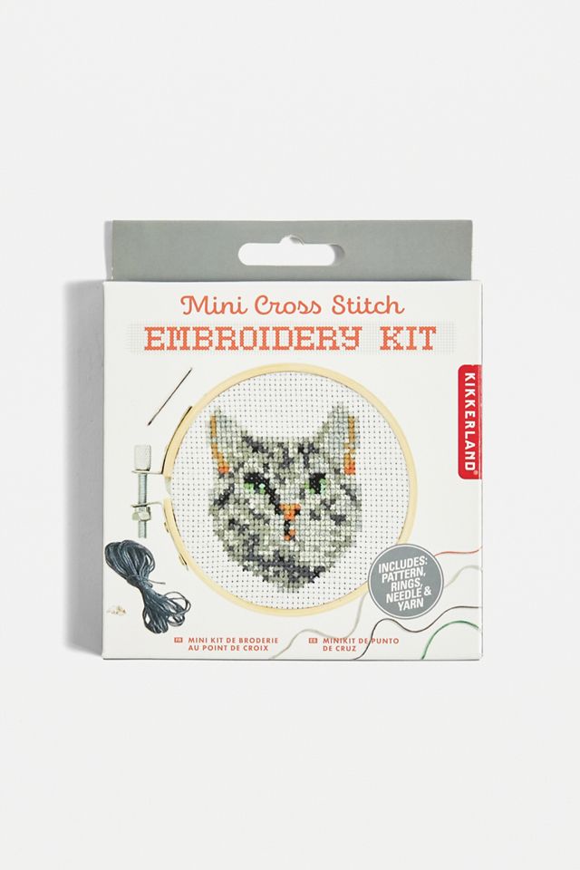 Katze Mini-Kreuzstich Stickerei Set #3
