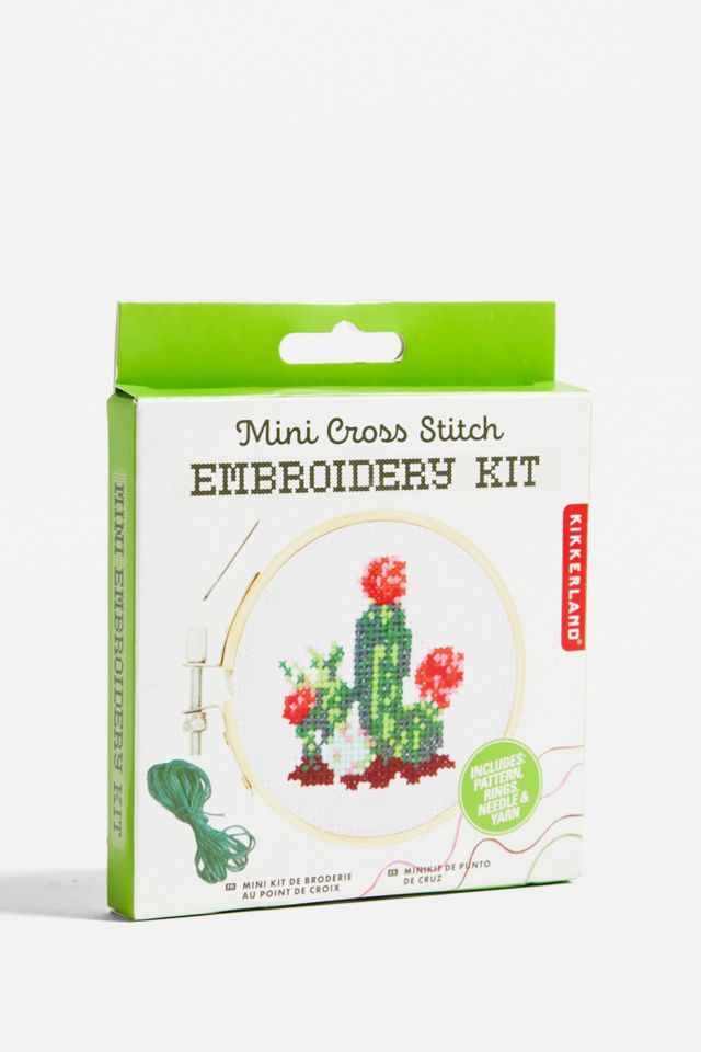 Cactus - Mini Cross Stitch Embroidery Kit