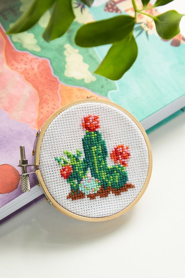 Cactus Mini Cross-Stitch Embroidery Kit #2