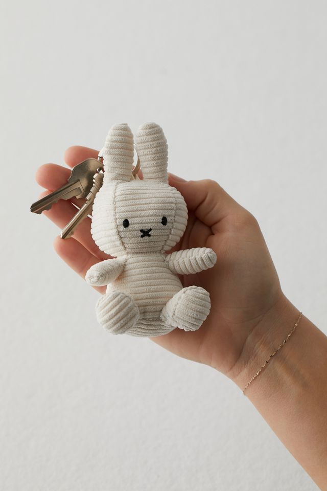 Miffy White Corduroy Keyring #1